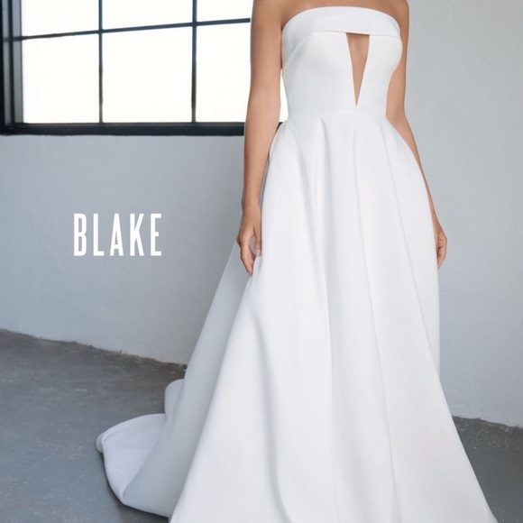 BLAKE BY LOUVIENNE WEDDING DRESS SIZE 4 - Picture 3 of 10